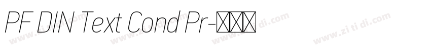PF DIN Text Cond Pr字体转换 PF DIN Text Cond Pr字体转换